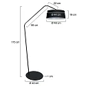 anne light & home Lampadaire ZIG-ZAG E27 IP20, gradable