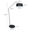 anne light & home Lampadaire ZIG-ZAG E27 IP20, gradable