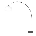 anne light & home arc luminaire CURVE 1 flame E27 IP20, black dimmable