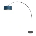 anne light & home Lampe à arc CURVE à 1 flamme E27 IP20, noir gradable