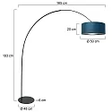 anne light & home Lampadaire CURVE E27 IP20, gradable