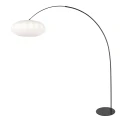 anne light & home Lampe à arc CURVE à 1 flamme E27 IP20, noir gradable