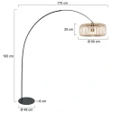 anne light & home Lampadaire CURVE E27 IP20, gradable