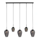 Mexlite pendant luminaire DROVIA 5 flames E27 IP20, black dimmable