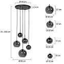 Mexlite pendant luminaire HALOSWAP E27 IP20, dimmable
