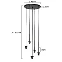 Mexlite Luminaire à suspension HALOSWAP E27 IP20, gradable