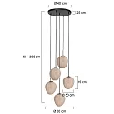 Mexlite Luminaire à suspension HALOSWAP E27 IP20, gradable