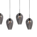 Mexlite pendant luminaire DROVIA 5 flames E27 IP20, black dimmable