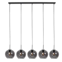 Mexlite pendant luminaire SFERIO 5 flames E27 IP20, black dimmable