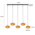 Mexlite pendant luminaire HALOSWAP E27 IP20, dimmable