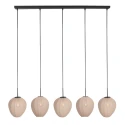 Mexlite pendant luminaire SILURA 5 flames E27 IP20, black dimmable