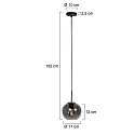 Mexlite pendant luminaire HALOSWAP E27 IP20, dimmable
