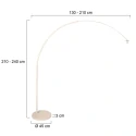 Steinhauer Lampadaire SPARKLED LIGHT E27 IP20, gradable