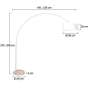 Steinhauer floor lamp SPARKLED LIGHT E27 IP20, dimmable