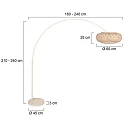 Steinhauer floor lamp SPARKLED LIGHT E27 IP20, dimmable