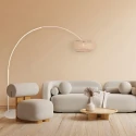 Steinhauer Lampadaire SPARKLED LIGHT E27 IP20, gradable