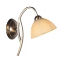 Steinhauer wall luminaire ANTHEA 1 flame E27 IP20, bronze dimmable