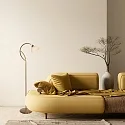 Steinhauer floor lamp ANTHEA E27 IP20, dimmable