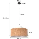 Steinhauer ceiling luminaire SPARKLED LIGHT E27 IP20, dimmable