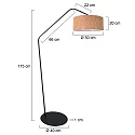 anne light & home Lampadaire ZIG-ZAG E27 IP20, gradable
