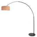 Steinhauer Lampadaire SPARKLED LIGHT à 1 flamme E27 IP20, noir gradable