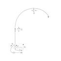 Steinhauer Lampadaire SPARKLED LIGHT E27 IP20, gradable