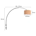 Steinhauer Luminaire mural SPARKLED LIGHT à 1 flamme E27 IP20, noir gradable