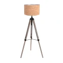Mexlite Lampadaire TRIEK à 1 flamme E27 IP20, bois gradable