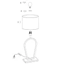 Steinhauer Lampe de table STANG E27 IP20, gradable