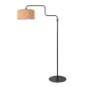 Steinhauer Lampadaire BLOEBA à 1 flamme E27 IP20, noir gradable