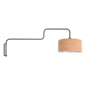 Steinhauer Luminaire mural BLOEBA à 1 flamme E27 IP20, noir gradable