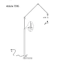 Steinhauer floor lamp PRESTIGE CHIC E27 IP20, dimmable