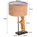 anne light & home Lampe de table ANIMAUX E27 IP20, gradable