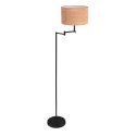 Mexlite Lampadaire BELLA à 1 flamme E27 IP20, noir gradable