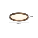 Steinhauer ceiling luminaire FLADY IP20, dimmable