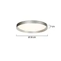 Steinhauer ceiling luminaire FLADY IP20, dimmable