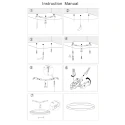 Steinhauer Luminaire de plafond FLADY à 2 flammes IP20, acier gradable