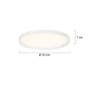 Steinhauer Luminaire de plafond FLADY à 2 flammes IP20, blanche gradable