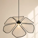 anne light & home pendant luminaire LUMAFLORA 1 flame E27 IP20, black dimmable