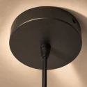 anne light & home pendant luminaire LUMAFLORA 1 flame E27 IP20, black dimmable