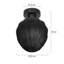 ceiling luminaire SILURA 1 flame E27 IP20, black dimmable