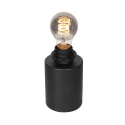 Mexlite table lamp DROVIA 1 flame E27 IP20, black dimmable
