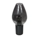 Mexlite table lamp DROVIA 1 flame E27 IP20, black dimmable