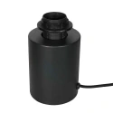 Mexlite Lampe de table SILURA à 1 flamme E27 IP20, noir gradable