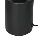 Mexlite Lampe de table SILURA à 1 flamme E27 IP20, noir gradable