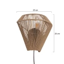 anne light & home wall luminaire ROPEX 1 flame E27 IP20, black dimmable