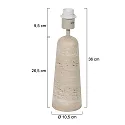 anne light & home Lampe de table TRAVINO E27 IP20, gradable