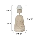 anne light & home Lampe de table TRAVINO E27 IP20, gradable