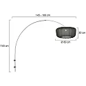 Steinhauer wall luminaire SPARKLED LIGHT E27 IP20, dimmable