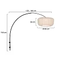 Steinhauer Luminaire mural SPARKLED LIGHT E27 IP20, gradable